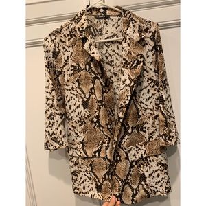 Snake skin blazer